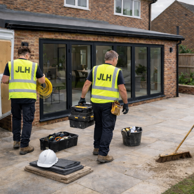 Property extension under construction